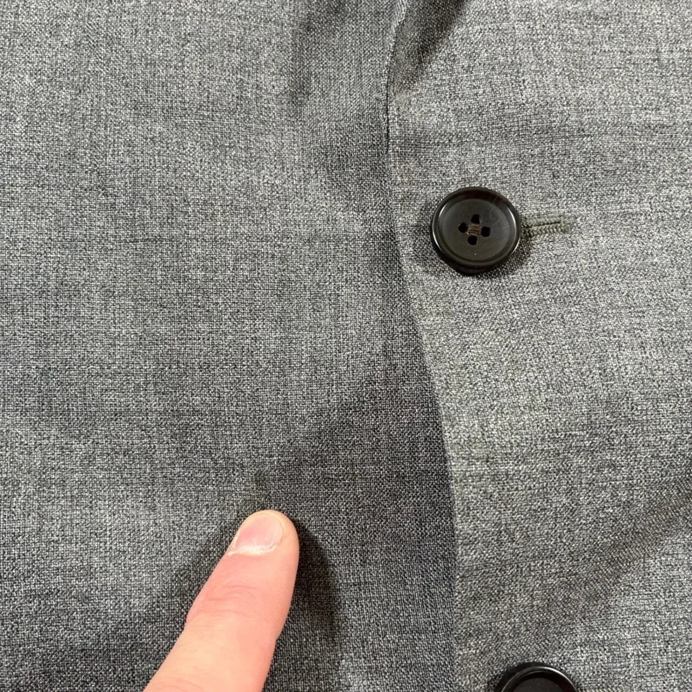 Suitsupply Vitale Barberis Canonico Blazer 40 Grey Lazio Slim Wool Sport Jacket